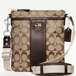 Coach signature crossbody bag